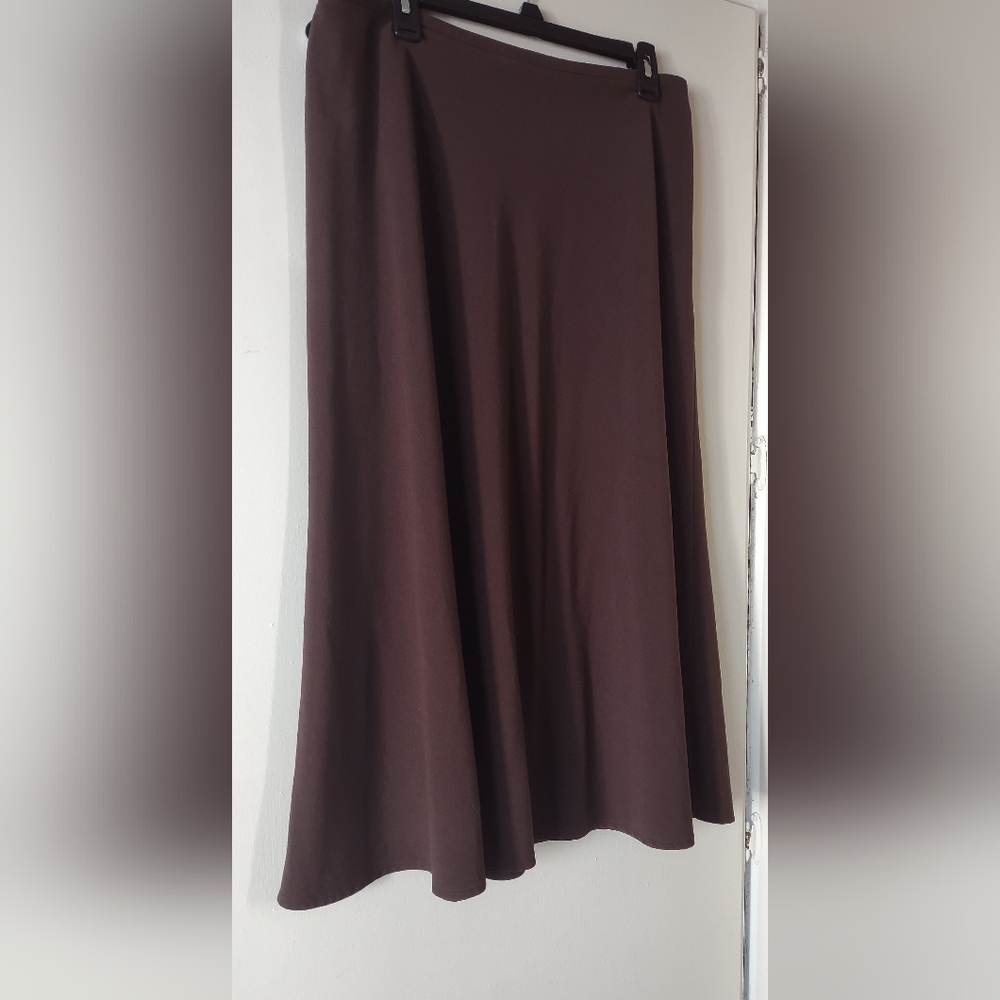 Croft & Barrow A-Line Brown Skirt Size 14